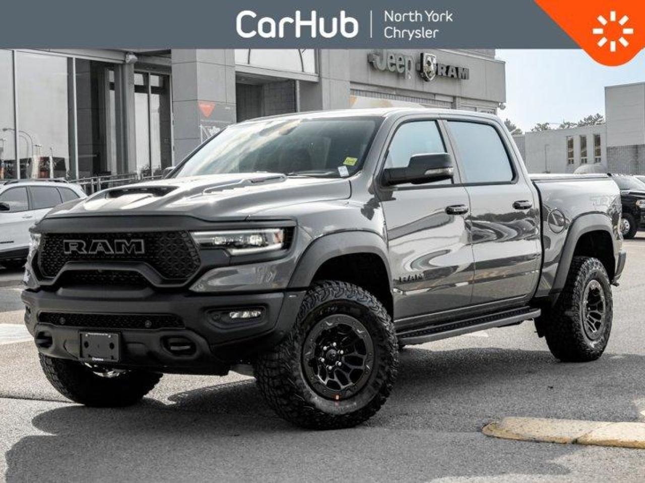 New 2023 RAM 1500 TRX Lunar Edition Level 2 Grp 12'' Nav Vented Leather Blue Stitching for sale in Thornhill, ON