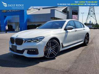 Used 2017 BMW 750 i xDrive Navigation, Heated Seats, Backup Camera, Four wheel independent suspension, Front & R Alpine White 4D Sedan AWD 8-Speed Automatic V8 for sale in Coquitlam, BC