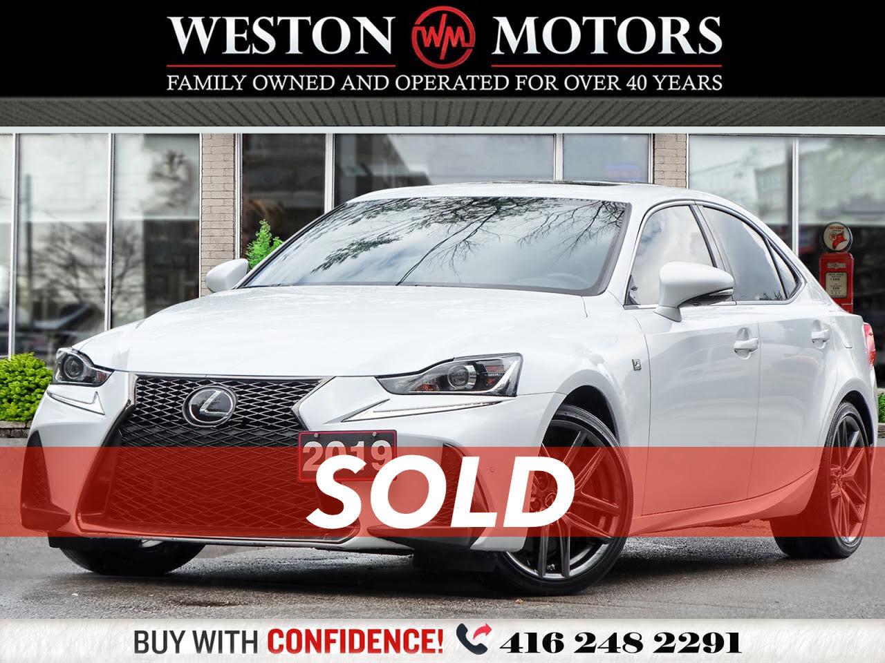 2019 Lexus IS 300 *F-SPORT*LEATHER*SUNROOF*REV-CAM!!!**