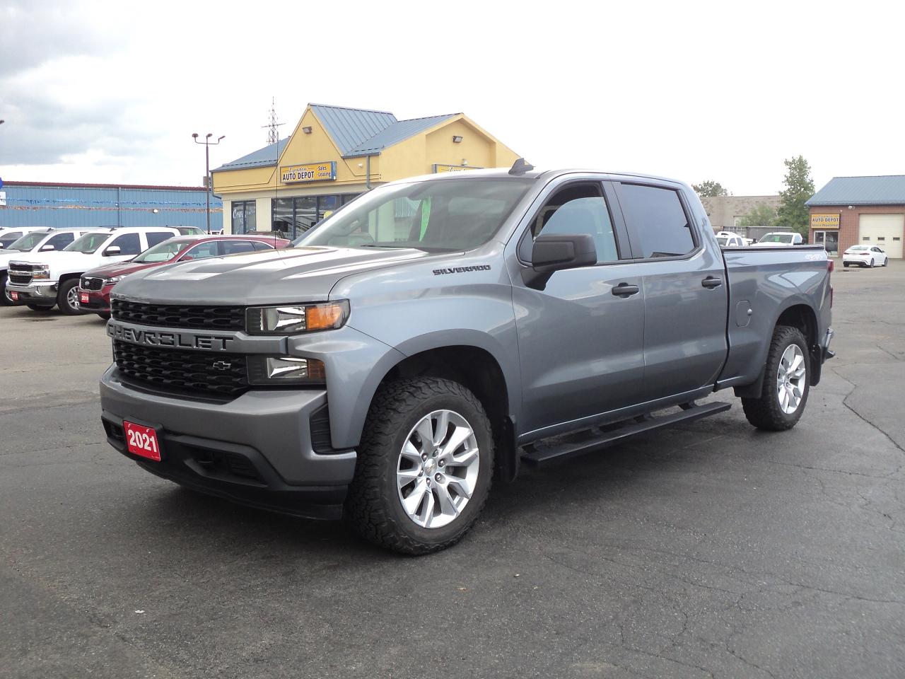 Used 2021 Chevrolet Silverado 1500 Custom CrewCab 4x4 5.3L 6.5ftBox BackUpCam for sale in Brantford, ON