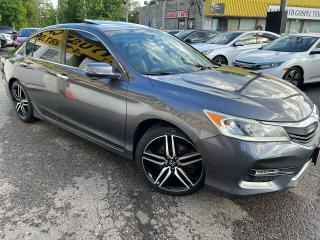 Used 2016 Honda Accord Sport/CAMERA/LEATHER/ROOF/P.SEAT/LOADED/ALLOYS for sale in Scarborough, ON