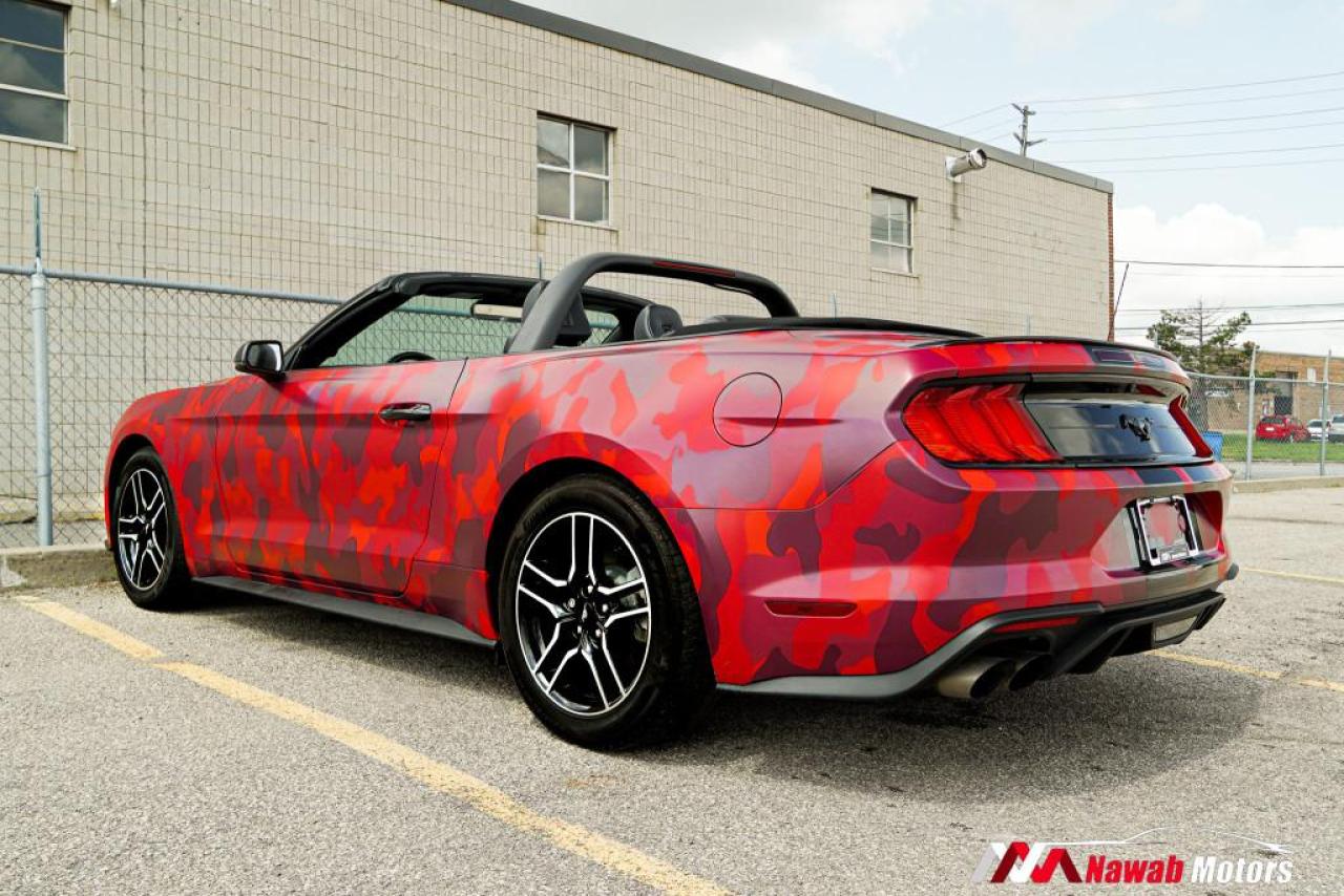 2021 Ford Mustang ECOBOOST FASTBACK|RED CAMOUFLAGE WRAP|LEATHER INTERIOR| Photo3