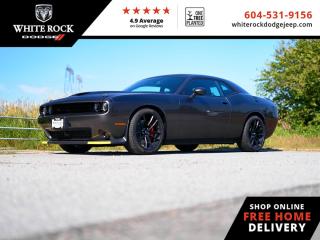 <br> <br>    <br> <br>The 2023 Dodge Challenger is really entering its golden age. With all the heritage of being one of the last pony cars in the 60s and 70s, and all the technology that the new iteration uses, the Dodge Challenger is certainly going to be remembered as a classic muscle car in the future. Own a piece of history in this powerful, practical, and iconic Dodge Challenger.<br> <br> This granite crystal metallic coupe  has a 8 speed automatic transmission and is powered by a  372HP 5.7L 8 Cylinder Engine.<br> <br> Our Challengers trim level is R/T. This Challenger R/T features an upgraded powertrain for more performance, and comes with machined aluminum wheels, a black rear lip spoiler, remote engine start, rear parking sensors, mobile hotspot internet access, and other amazing standard features such as power-adjustable front seats with lumbar support, a leather-wrapped steering wheel, proximity keyless entry with push button start, dual-zone front climate control, a 6-speaker Alpine audio system, and a 7-inch infotainment screen powered by Uconnect 4, with Apple CarPlay, Android Auto, and USB mobile projection. This vehicle has been upgraded with the following features: Aluminum Wheels,  Remote Start,  4g Wi-fi,  Apple Carplay,  Android Auto,  Proximity Key,  Climate Control. <br><br> <br/>    Incentives expire 2024-04-30.  See dealer for details. <br> <br>New Vehicle purchases at White Rock Dodge ( DL# 40754) are subject to Fees Totaling $899 Documentation (Government Levies - as per FCA Canada) plus $500 finance placement fee and All Applicable Taxes. <br><br>Our history of continued excellence is backed by putting your interests at the forefront to help you find the vehicle you need. Were conveniently located at 3050 King George Blvd in Surrey. Our team of automotive experts look forward to meeting and serving you! DL# 40754 o~o