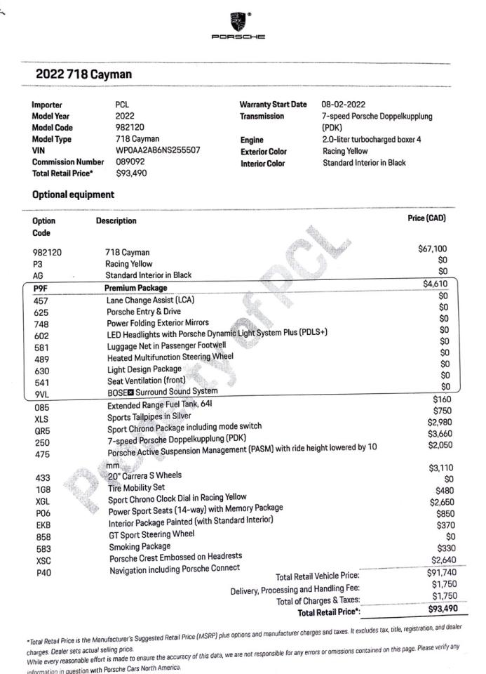 2022 Porsche 718 Cayman T Coupe - Photo #38