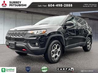 Dealer # 40045<div autocomment=true>What a great deal on this 2022 Jeep! <br /><br /> Stylish and sophisticated, this car grips the pavement with authority! Top features include remote keyless entry, tilt and telescoping steering wheel, power door mirrors, and a split folding rear seat. Smooth gearshifts are achieved thanks to the 2.4 liter 4 cylinder engine, and for added security, dynamic Stability Control supplements the drivetrain. Four wheel drive allows you to go places youve only imagined. <br /><br /> We pride ourselves on providing excellent customer service. Please dont hesitate to give us a call. <br /><br /></div>At Surrey Mitsubishi all vehicles are inspected by factory trained technicians, professionally detailed, and come with Carfax report and lien report.Shop with confidence at Surrey Mitsubishi and see why we are greater Vancouvers number one car superstore! We take all trades and offer financing for everyone!  All prices are plus $695 prep fee, $159 wheel lock fee, $395 doc fee, $1495 finance fee or $695 Cash Admin Fee . All credit is cod. See Dealer for details.