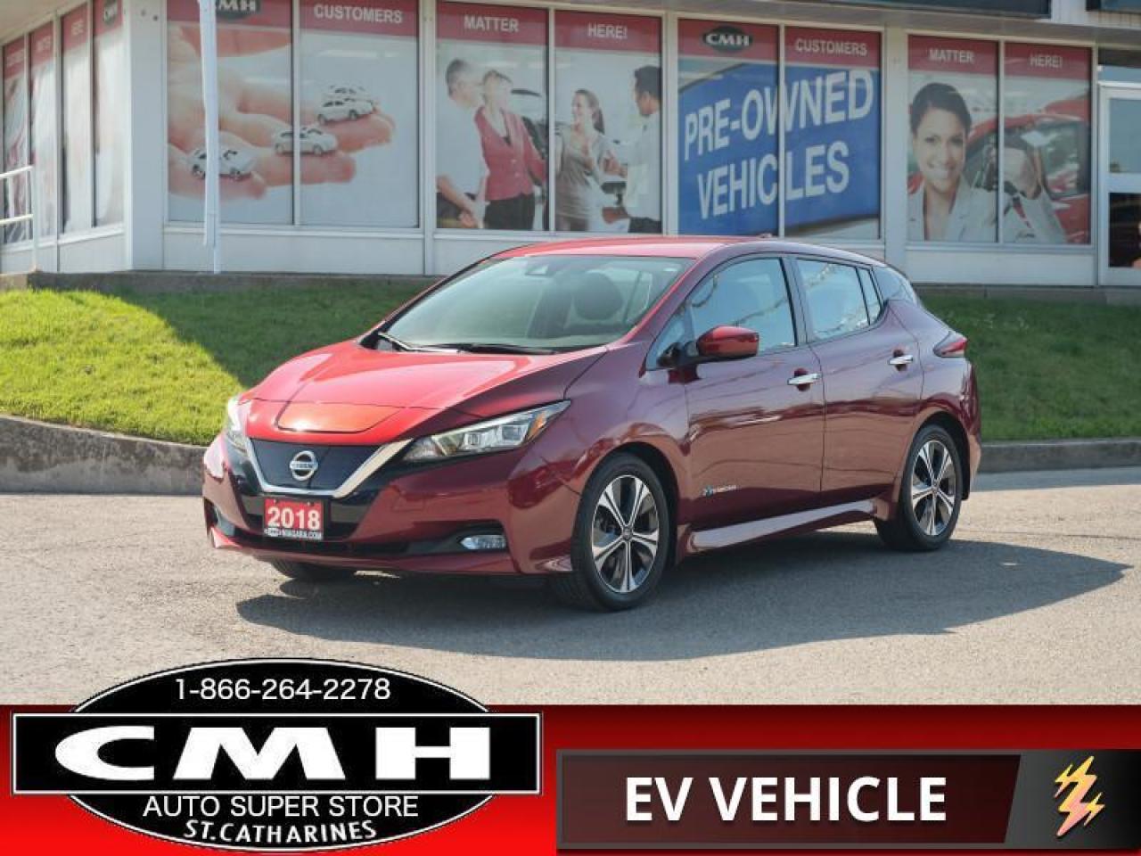 2018 Nissan Leaf SV  LOW-KMS NAV BLIND-SPOT HTD-SW 17-AL