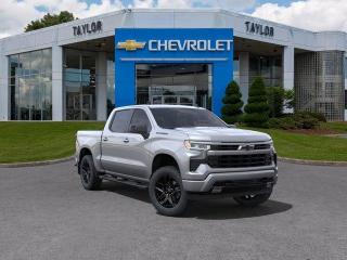 <b>Leather Seats, 20 inch Aluminum Wheels, 6 inch Rectangular Tubular Assist Steps!</b><br> <br>   A versatile bed and a smartly designed interior makes this Chevrolet Silverado the ultimate workhorse for any weekend adventure. <br> <br>This 2023 Chevy Silverado 1500 is functional and ergonomic, suited for the work-site or family life. Bold styling throughout gives it amazing curb appeal and a dominating stance on the road, while the its smartly designed interior keeps every passenger in superb comfort and connectivity on any trip. With brawn, brains and reliability, this muscular pickup was built by truck people, for truck people, and comes from the family of the most dependable, longest-lasting full-size pickups on the road. <br> <br> This sterling grey metallic Crew Cab 4X4 pickup   has an automatic transmission and is powered by a  355HP 5.3L 8 Cylinder Engine.<br> <br> Our Silverado 1500s trim level is RST. This 1500 RST comes with Silverardos legendary capability and was made to be a stylish daily pickup truck that has the perfect amount of essential equipment. This incredible truck comes loaded with blacked out exterior accents, body colored bumpers, Chevrolets Premium Infotainment 3 system thats paired with a larger touchscreen display, wireless Apple CarPlay and Android Auto, 4G LTE hotspot and SiriusXM. Additional features include LED front fog lights, remote engine start, an EZ Lift tailgate, unique aluminum wheels, a power driver seat, forward collision warning with automatic braking, intellibeam headlights, dual-zone climate control, lane keep assist, Teen Driver technology, a trailer hitch and a HD rear view camera. This vehicle has been upgraded with the following features: Leather Seats, 20 Inch Aluminum Wheels, 6 Inch Rectangular Tubular Assist Steps.  This is a demonstrator vehicle driven by a member of our staff, so we can offer a great deal on it.<br><br> <br>To apply right now for financing use this link : <a href=https://www.taylorautomall.com/finance/apply-for-financing/ target=_blank>https://www.taylorautomall.com/finance/apply-for-financing/</a><br><br> <br/>    2.99% financing for 84 months. <br> Buy this vehicle now for the lowest bi-weekly payment of <b>$467.66</b> with $0 down for 84 months @ 2.99% APR O.A.C. ( Plus applicable taxes -  Plus applicable fees   / Total Obligation of $85114  ).  Incentives expire 2023-11-30.  See dealer for details. <br> <br> <br>LEASING:<br><br>Estimated Lease Payment: $461 bi-weekly <br>Payment based on 6.9% lease financing for 48 months with $0 down payment on approved credit. Total obligation $47,965. Mileage allowance of 16,000 KM/year. Offer expires 2023-11-30.<br><br><br><br> Come by and check out our fleet of 80+ used cars and trucks and 110+ new cars and trucks for sale in Kingston.  o~o