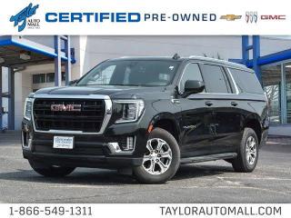 <b>Remote Start,  Android Auto,  Apple CarPlay,  Power Seat,  Aluminum Wheels!</b><br> <br>    Highly intuitive and built around an active family mindset, there isnt much this GMC Yukon XL cannot achieve. This  2021 GMC Yukon XL is for sale today in Kingston. <br> <br>This GMC Yukon XL is a traditional full-size SUV thats thoroughly modern. With its truck-based body-on-frame platform, its every bit as tough and capable as a full size pickup truck. The handsome exterior and well-appointed interior are what make this SUV a desirable family hauler. This Yukon a cut above the competition in tech, features and aesthetics while staying capable and comfortable enough to take the whole family and a camper along for the adventure. This  SUV has 82,974 kms. Its  nice in colour  . It has an automatic transmission and is powered by a  355HP 5.3L 8 Cylinder Engine.  This unit has some remaining factory warranty for added peace of mind. <br> <br> Our Yukon XLs trim level is SLE. This Yukon SLE is a perfect blend of form with function and comes loaded with some amazing features like a premium smooth riding suspension, an large 10.2 inch colour touchscreen featuring wireless Apple CarPlay and Android Auto, SiriusXM radio, stylish aluminum wheels, active aero shutters, LED headlights and convenient side assist steps. The interior also boasts some amazing luxury with a power driver seat with lumbar support, 4G WiFi hotspot, GMC Connected Access, a leather steering wheel with cruise and audio controls, an HD rear view camera, remote engine start, Teen Driver Technology, tri zone automatic climate control, front pedestrian braking, front and rear parking assist, tow/haul mode, trailering equipment, fog lamps and plenty of cargo room! This vehicle has been upgraded with the following features: Remote Start,  Android Auto,  Apple Carplay,  Power Seat,  Aluminum Wheels,  Park Assist,  Forward Collision Alert. <br> <br>To apply right now for financing use this link : <a href=https://www.taylorautomall.com/finance/apply-for-financing/ target=_blank>https://www.taylorautomall.com/finance/apply-for-financing/</a><br><br> <br/><br> Buy this vehicle now for the lowest bi-weekly payment of <b>$426.43</b> with $0 down for 96 months @ 9.99% APR O.A.C. ( Plus applicable taxes -  Plus applicable fees   / Total Obligation of $88697  ).  See dealer for details. <br> <br>For more information, please call any of our knowledgeable used vehicle staff at (613) 549-1311!<br><br> Come by and check out our fleet of 80+ used cars and trucks and 160+ new cars and trucks for sale in Kingston.  o~o