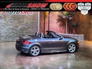 <strong>*** LOW MILEAGE MUST SEE AUDI TT TURBO! *** S-LINE PACKAGE, QUATTRO AWD, POWER CONVERTIBLE TOP!! *** BOSE PREMIUM STEREO, NAVIGATION, HEATED LEATHER SEATS!!! *** </strong>Equipped with the <strong>LEGENDARY QUATTRO AWD</strong> system and the 2.0L Turbo TFSI engine this S-Line Convertible is a blast to drive!! With only 56,000KM (less than 7,000KM per year) and fully loaded you will enjoy every moment behind the wheel!! Loaded with factory options like the <strong>BOSE PREMIUM STEREO</strong>......<strong>NAVIGATION </strong>Package......<strong>HEATED SEATS</strong>......Power Soft Top......<strong>S-LINE PACKAGE</strong>......Rain Sensing Wipers......Nappa<strong> LEATHER SPORT BUCKET SEATS</strong>......Sport <strong>LEATHER STEERING WHEEL</strong>......<strong>LED</strong> Headlights & Taillights......Fog Lights......6 Way <strong>POWER ADJUSTABLE SEATS</strong> w/ Lumbar Support......Climate Control......<strong>KEYLESS ENTRY</strong>......Tire Pressure Monitor......Rollover Protection Bars......Power Convenience Package (Locks, Mirrors & Windows)......Heated Mirrors......2.0L Turbo I4 Engine......Factory <strong>18 INCH ALLOY WHEELS</strong>!!<br /><br />This Audi TT Roadster comes with all original Books & Manuals, Two Sets of Keys & Fobs, and Fitted Mats. Only 56,000 kilometers, in outstanding condition. Now sale priced at just $32,800 with Financing and Extended Warranty available!<br /><br /><br />Will accept trades. Please call (204)560-6287 or View at 3165 McGillivray Blvd. (Conveniently located two minutes West from Costco at corner of Kenaston and McGillivray Blvd.)<br /><br />In addition to this please view our complete inventory of used <a href=\https://www.autoshowwinnipeg.com/used-trucks-winnipeg/\>trucks</a>, used <a href=\https://www.autoshowwinnipeg.com/used-cars-winnipeg/\>SUVs</a>, used <a href=\https://www.autoshowwinnipeg.com/used-cars-winnipeg/\>Vans</a>, used <a href=\https://www.autoshowwinnipeg.com/new-used-rvs-winnipeg/\>RVs</a>, and used <a href=\https://www.autoshowwinnipeg.com/used-cars-winnipeg/\>Cars</a> in Winnipeg on our website: <a href=\https://www.autoshowwinnipeg.com/\>WWW.AUTOSHOWWINNIPEG.COM</a><br /><br />Complete comprehensive warranty is available for this vehicle. Please ask for warranty option details. All advertised prices and payments plus taxes (where applicable).<br /><br />Winnipeg, MB - Manitoba Dealer Permit # 4908