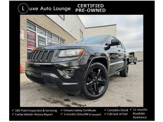 <p>Check out this low-mileage, well-equipped Jeep Grand Cherokee! Features include: 3.6L 6-cylinder engine, all wheel drive, leather seats with suede inserts, power sunroof, power driver seat, heated seats, heated steering wheel, back-up camera, SiriusXM satellite radio, remote start, touch-screen radio, gloss black wheels and more!</p><p><span style=font-size: 16px; caret-color: #333333; color: #333333; font-family: Work Sans, sans-serif; white-space: pre-wrap; -webkit-text-size-adjust: 100%; background-color: #ffffff;>This vehicle comes Luxe certified pre-owned, which includes: 180-point inspection & servicing, oil lube and filter change, minimum 50% material remaining on tires and brakes, Ontario safety certificate, complete interior and exterior detailing, Carfax Verified vehicle history report, guaranteed one key (additional keys may be purchased at time of sale), FREE 90-day SiriusXM satellite radio trial (on factory-equipped vehicles) & full tank of fuel!</span></p><p><span style=font-size: 16px; caret-color: #333333; color: #333333; font-family: Work Sans, sans-serif; white-space: pre-wrap; -webkit-text-size-adjust: 100%; background-color: #ffffff;>Advertised price is finance purchase price of ONLY $264 bi-weekly with $2500 down over 48 months at 8.99% (cost of borrowing is $1999 per $10000 financed) OR cash purchase price of $23900 (both prices are plus HST and licensing). Call today and book your test drive appointment!</span></p>