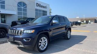 2017 Jeep Grand Cherokee Limited 4WD Sunroof, Leather, Back Up Camera, Heated Seats & Steering Wheel, Media Screen All of our vehicles come with a Verified Carproof History Report and are Safety inspected by our certified mechanics. Dilawri Jeep Dodge Chrysler Ram takes pride in providing you with a great automotive buying experience and an ongoing service relationship.  No credit? New credit? Bad credit or Good credit? We finance all our vehicles OAC. Cant find what your looking for? To apply right now for financing use this link: https://www.dilawrichrysler.com/chrysler-jeep-dodge-ram-dealer-ottawa/finance-cars Let us find you the perfect vehicle. Call us today (613)523-9951 or stop by the dealership. We are located at 370 West Hunt Club rd. Ottawa, ON K2E 1A5 and online at www.dilawrichrysler.com Dilawri Jeep Dodge Chrysler Ram is Ottawas local Jeep Dodge Chrysler Ram dealer! This is your source for new Ottawa Jeep sales and service, Ottawa Dodge sales and service, Ottawa Chrysler sales and service, and Ottawa Ram sales and service. Ottawas Dilawri Chrysler Jeep Dodge Ram is a state of the art facility designed in Chrysler Canadas image to provide you with Ottawas best Jeep Dodge Chrysler Ram sales and service. Nobody deals like Ottawas Dilawri Chrysler Jeep Dodge Ram, come and see us today and we will show you why!