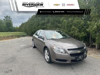 <p><span style=font-size:14px>This 2012 Chevrolet Malibu LS Sedan is in the very sharp colour Mocha Steel Metallic! No accidents!</span></p>

<p><span style=font-size:14px>The 2012 Chevy Malibu LS, is a timeless midsize sedan known for its sleek design and practical features. This pre-owned model combines style and functionality seamlessly, making it an excellent choice for those in search of a dependable and budget-friendly vehicle. With its efficient performance and comfortable interior, the 2012 Malibu LS is ready to provide a smooth and enjoyable driving experience.</span></p>

<p><span style=font-size:14px>Comes equipped with air conditioning, front bucket with custom cloth trim, remote keyless entry system, anti-lock brake system, 6-speed automatic transmission, 17” wheels, am/fm stereo with CD player, OnStar turn-by-turn navigation, 2.4L V4 engine, power windows, power locks and more.</span></p>

<p><span style=font-size:14px>Call and book your appointment today!</span></p>
<p><span style=font-size:12px><span style=font-family:Arial,Helvetica,sans-serif>This vehicle is being sold “as is,” unfit, not e-tested and is not represented as being in road worthy condition, mechanically sound or maintained at any guaranteed level of quality. The vehicle may not be fit for use as a means of transportation and may require substantial repairs at the purchaser’s expense. It may not be possible to register the vehicle to be driven in its current condition.”</span></span></p>

<p><span style=font-size:12px><span style=font-family:Arial,Helvetica,sans-serif>Financing not available on “as is” units.*</span></span></p>

<p><span style=font-size:12px><span style=font-family:Arial,Helvetica,sans-serif>Our vehicles are <strong>Market Value Priced</strong> which provides you with the most competitive prices on all our pre-owned vehicles, all the time.  </span></span></p>

<p><span style=font-size:12px><span style=font-family:Arial,Helvetica,sans-serif>Visit us today at <a href=https://www.google.com/maps?cid=12506591035836657031&_ga=2.214553367.1859191745.1592227464-28463263.1591811625>854 Murray Street, Wallaceburg ON</a> or contact us at 519-627-6014 or 1-800-828-0985.</span></span></p>