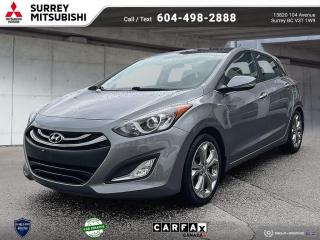 Dealer # 40045<div autocomment=true>In a class by itself! Youre going to love the 2013 Hyundai Elantra GT! <br /><br /> It offers the latest in technological innovation and style. This 4 door, 5 passenger hatchback still has fewer than 140,000 kilometers! All of the premium features expected of a Hyundai are offered, including: delay-off headlights, rear wipers, and much more. Smooth gearshifts are achieved thanks to the efficient 4 cylinder engine, and for added security, dynamic Stability Control supplements the drivetrain. <br /><br /> Our experienced sales staff is eager to share its knowledge and enthusiasm with you. Theyll work with you to find the right vehicle at a price you can afford. Stop by our dealership or give us a call for more information. <br /><br /></div>At Surrey Mitsubishi all vehicles are inspected by factory trained technicians, professionally detailed, and come with Carfax report and lien report.Shop with confidence at Surrey Mitsubishi and see why we are greater Vancouvers number one car superstore! We take all trades and offer financing for everyone!  All prices are plus $695 prep fee, $159 wheel lock fee, $395 doc fee, $1495 finance fee or $695 Cash Admin Fee . All credit is cod. See Dealer for details.