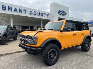 <p><br />KEY FEATURES: KEY FEATURES: 2021 Bronco, 4door, Badlands , 4x4 Advanced, Soft top, 2.3L ecoboost engine, Cyber Orange, Vinyl interior, 7-speed Manual transmission, 12 inch screen, towing capability, Co-pilot360, 17 inch Aluminum wheels, 33inch tires, sync 3, reverse camera, Collision assist Ford pass, heated seats, Auto high beams, active Grille shutters, power driver seat, intelligent Access, Lane keep, Auto Stop Start, power windows power locks and more.</p><p><br />Please Call 519-756-6191, Email sales@brantcountyford.ca for more information and availability on this vehicle.  Brant County Ford is a family owned dealership and has been a proud member of the Brantford community for over 40 years!</p><p> </p><p><br />** PURCHASE PRICE ONLY (Includes) Fords Delivery Allowance</p><p><br />** See dealer for details.</p><p>*Please note all prices are plus HST and Licencing. </p><p>* Prices in Ontario, Alberta and British Columbia include OMVIC/AMVIC fee (where applicable), accessories, other dealer installed options, administration and other retailer charges. </p><p>*The sale price assumes all applicable rebates and incentives (Delivery Allowance/Non-Stackable Cash/3-Payment rebate/SUV Bonus/Winter Bonus, Safety etc</p><p>All prices are in Canadian dollars (unless otherwise indicated). Retailers are free to set individual prices.</p>