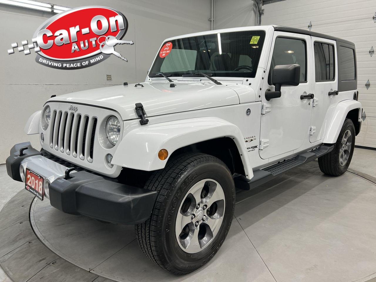 Used 2018 Jeep Wrangler SAHARA 4DR 4X4| LEATHER| HTD SEATS| RMT START for sale in Ottawa, ON