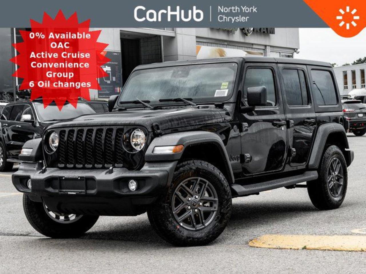 
Drop in today and have a look at the updated for 2024 Jeep Wrangler! This Jeep Wrangler Sport S 4 Door 4x4 is ready for adventure! It delivers a Intercooled Turbo Premium Unleaded I-4 2.0 L/122 engine powering this Automatic transmission. Wheels: New 17 Gray Aluminum Design, Transmission: 8-Speed TORQUEFLITE AUTO -inc: 4-Wheel Anti-Lock Disc Brakes, Dana M200 Rear Axle, Selec-Speed Control. Our advertised prices are for consumers (i.e. end users) only.

 

This Jeep Wrangler Features the Following Options

 
 Convenience Group (incl. Heated Seats, Remote Start & more) $2,495 8 Speed TorqueFlite Automatic Transmission $2,495 Black Freedom Top 3-Piece Hardtop $1,895 Safety Group (incl. Blind Spot Detection) $1,195 Black $195 12.3 Uconnect Display Active Cruise Control
 

New for 2024 12.3 Touch Display, Heated Front Seats, Heated Steering Wheel, Remote Start, Active Cruise Control, Automatic Emergency Braking, Blind Spot Alert, Backup Camera w/ ParkSense, Remote Start, 4x4 w/ Drivetrain Controls, Wireless Android Auto Capable, AM/FM/SiriusXM-Ready, Bluetooth, USB, WiFi, Dual Zone Climate w/ Rear Vents, Sidesteps, Off Road Pages, Driver Profiles, Push Button Start, Auto Start/Stop, Power Windows & Mirrors, Tire Fill Assist, Hill Start Assist, Auto Lights, Updated 7 Slot Grille, PACKAGE 22S SPORT S -inc: Engine: 2.0L DOHC I-4 DI Turbo w/ESS, Transmission: 8-Speed TorqueFlite Auto, Advanced Brake Assist, Speed-Sensitive Power Locks, Forward Collision Warn/Active Braking, Power Windows w/Front 1-Touch Down, Sport S, Power Heated Exterior Mirrors, Enhanced Adaptive Cruise Control, Corning Gorilla Glass, Premium-Wrapped Steering Wheel, Security Alarm, Remote Keyless Entry, Sun Visors w/Illuminated Vanity Mirrors, SAFETY GROUP -inc: Park-Sense Rear Park Assist System, Automatic High-Beam Headlamp Control, Blind-Spot/Rear Cross-Path Detection, LED Taillamps, Black Injection-Moulded Rear Bumper, Engine: 2.0L DOHC I-4 DI TURBO W/ESS, CONVENIENCE GROUP -inc: Remote Proximity Keyless Entry, Remote Start System, SiriusXM Satellite Radio, 7 In-Cluster Colour Display, Universal Garage Door Opener, Front Heated Seats, Dual-Zone A/C w/Automatic Temperature Control, Heated Steering Wheel, Air Filtering, BLACK CLOTH LOW-BACK BUCKET SEATS, BLACK FREEDOM TOP 3-PIECE HARDTOP -inc: Freedom Panel Storage Bag, Rear Window Defroster, Rear Window Wiper w/Washer, BLACK, Vanity w/Driver And Passenger Auxiliary Mirror.

 

Dont miss out on this one!

 
Drive Happy with CarHub *** All-inclusive, upfront prices -- no haggling, negotiations, pressure, or games *** Purchase or lease a vehicle and receive a $1000 CarHub Rewards card for service *** All available manufacturer rebates have been applied and included in our new vehicle sale price *** Purchase this vehicle fully online on CarHub websites  Transparency StatementOnline prices and payments are for finance purchases -- please note there is a $750 finance/lease fee. Cash purchases for used vehicles have a $2,200 surcharge (the finance price + $2,200), however cash purchases for new vehicles only have tax and licensing extra -- no surcharge. NEW vehicles priced at over $100,000 including add-ons or accessories are subject to the additional federal luxury tax. While every effort is taken to avoid errors, technical or human error can occur, so please confirm vehicle features, options, materials, and other specs with your CarHub representative. This can easily be done by calling us or by visiting us at the dealership. CarHub used vehicles come standard with 1 key. If we receive more than one key from the previous owner, we include them with the vehicle. Additional keys may be purchased at the time of sale. Ask your Product Advisor for more details. Payments are only estimates derived from a standard term/rate on approved credit. Terms, rates and payments may vary. Prices, rates and payments are subject to change without notice. Please see our website for more details.