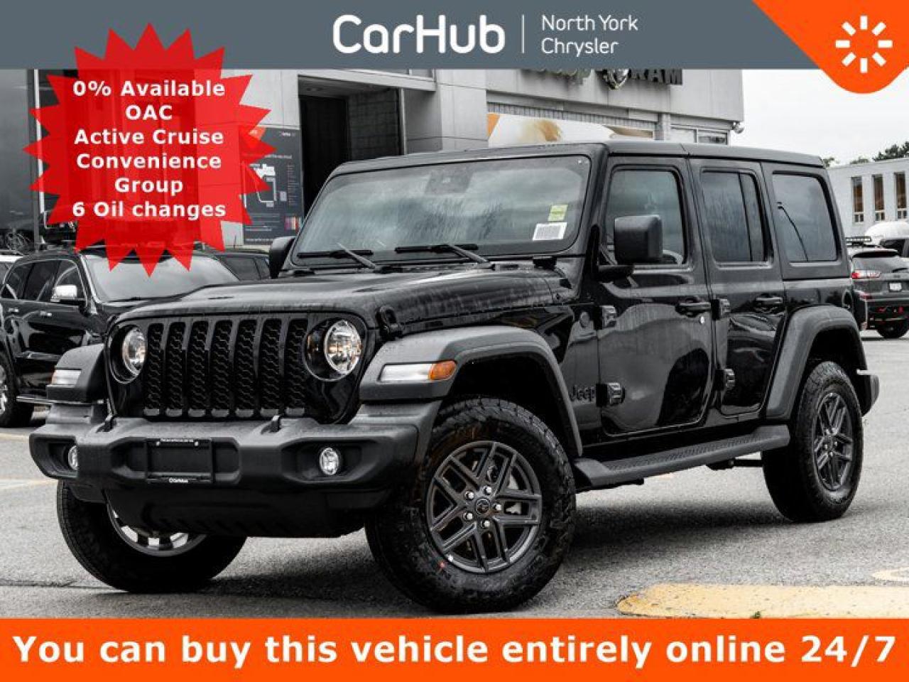 New 2024 Jeep Wrangler Sport S Safety Grp 12.3'' Display Heated Seats Hardtop for sale in Thornhill, ON