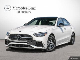 <b>Intelligent Drive Package, Premium Plus Package, Night Package, SiriusXM, Leather Seats!</b><br> <br> <br> <br>Check out our wide selection of <b>NEW</b> and <b>PRE-OWNED</b> vehicles today!<br> <br>  This Mercedes C-Class offers a sensuous cabin with functional and user-friendly features. <br> <br>This 2023 Mercedes-Benz C-Class remains exceptional in every sense of the word. It has beautiful and bold exterior lines, with a luxurious yet simplistic interior that offers nothing but the best of materials. When you immerse yourself behind the wheel of this gorgeous automobile, youll find an abundance of standard luxuries that highlight its athletically elegant body and refined interior. <br> <br> This polar white sedan  has an automatic transmission and is powered by a  2.0L I4 16V GDI DOHC Turbo engine.<br> <br> Our C-Classs trim level is C 300 4MATIC Sedan. This sleek C300 sedan rewards you with amazing standard features such as an express open/close dual panel sunroof, LED headlights, automatic ride control suspension, heated front seats with power adjustment, a Nappa leather-wrapped heated steering wheel, ARTICO synthetic leather upholstery, and voice-activated dual-zone climate control. Stay connected while on the road via an 11.9-inch infotainment screen powered by MBUX with Apple CarPlay, Android Auto, Mercedes Me Connect tracking, and mobile hotspot internet access. Safety features include active park assist with automated parking sensors, blind spot detection, active brake assist with autonomous emergency braking, forward collision mitigation, and driver monitoring alert. This vehicle has been upgraded with the following features: Intelligent Drive Package, Premium Plus Package, Night Package, Siriusxm, Leather Seats, Premium Package. <br><br> <br>To apply right now for financing use this link : <a href=https://www.mercedes-benz-sudbury.ca/finance/apply-for-financing/ target=_blank>https://www.mercedes-benz-sudbury.ca/finance/apply-for-financing/</a><br><br> <br/> See dealer for details. <br> <br>Mercedes-Benz of Sudbury is a new and pre-owned Mercedes-Benz dealership in Greater Sudbury. We proudly serve and ship to the Northern Ontario area. In our online showroom, youll find an outstanding selection of Mercedes-Benz cars and Mercedes-AMG vehicles you might not find so easily elsewhere. Or perhaps youre in the market for Mercedes-Benz vans or vehicles from our Corporate Fleet Program? We can help you with that too. We offer comprehensive service here at Mercedes-Benz of Sudbury!Our dealership also stocks Mercedes-AMG, and we welcome you to browse our inventory of Certified Pre-Owned vehiclesowning a Mercedes-Benz is quite affordable. We offer a variety of financing and leasing options to help get you behind the wheel of a Mercedes-Benz. And to keep it running optimally, we service and sell parts and accessories for your new Mercedes-Benz. Welcome to Mercedes-Benz of Sudbury! If you have any needs we havent yet addressed, then please contact us at (705) 410-2205.<br> Come by and check out our fleet of 30+ used cars and trucks and 30+ new cars and trucks for sale in Sudbury.  o~o