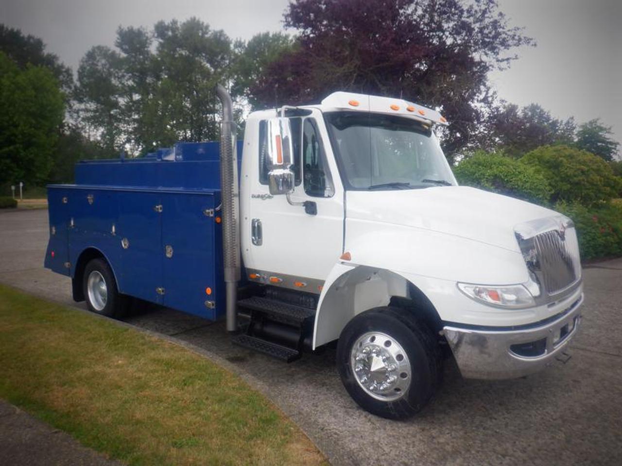 2012 International DuraStar 4300 Welding Truck with Air Brakes Diesel Dually, 6.4L V8 DIESEL engine, 2 door, automatic, 4X2, cruise control, air conditioning, AM/FM radio, power door locks, power windows, power mirrors, 8 storage compartments, white exterior, grey interior, cloth.  Wheelbase: 14 feet. Engine hours: 4,885 Certificate and Decal Valid to June 2024  $37,810.00 plus $375 processing fee, $38,185.00 total payment obligation before taxes.   Listing report, warranty, contract commitment cancellation fee, financing available on approved credit (some limitations and exceptions may apply). All above specifications and information is considered to be accurate but is not guaranteed and no opinion or advice is given as to whether this item should be purchased. We do not allow test drives due to theft, fraud, acts of vandalism and undetectable impaired driving. Instead we provide the following benefits: Complimentary Warranty (with options to extend), Limited Money Back Satisfaction Guarantee on Fully Completed Contracts, Contract Commitment Cancellation, and an Open-Ended Sell-Back Option. Ask seller for details or call 604-522-REPO(7376) to confirm listing availability.
