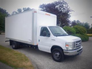 2008 Ford Econoline E-450 16 Foot Cube Van, 6.0L, 2 door, automatic, RWD, air conditioning, AM/FM radio, Pioneer CD player, white exterior, grey interior, cloth.  Wheelbase: 15 feet 2 inches.  Box dimensions:  16 feet 6 inches long by 8 feet 2 inches wide by 7 feet 9 inches tall. All measurements are considered to be accurate but are not guaranteed. $25,000.00 plus $375 processing fee, $25,375.00 total payment obligation before taxes.  Listing report, warranty, contract commitment cancellation fee, financing available on approved credit (some limitations and exceptions may apply). All above specifications and information is considered to be accurate but is not guaranteed and no opinion or advice is given as to whether this item should be purchased. We do not allow test drives due to theft, fraud and acts of vandalism. Instead we provide the following benefits: Complimentary Warranty (with options to extend), Limited Money Back Satisfaction Guarantee on Fully Completed Contracts, Contract Commitment Cancellation, and an Open-Ended Sell-Back Option. Ask seller for details or call 604-522-REPO(7376) to confirm listing availability.
