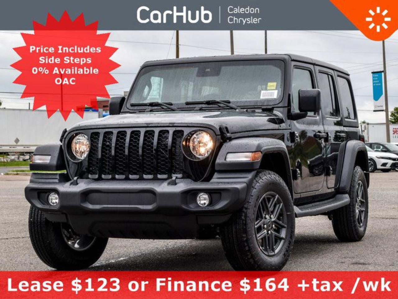 New 2024 Jeep Wrangler Sport S 4 Door Freedom Top R-Start Heated Front Seats for sale in Bolton, ON