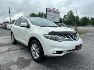 <p><span style=font-size: 14pt;><strong>2011 NISSAN MURANO SL AWD! </strong></span></p><p><span style=font-size: 14pt;><strong>NO ACCIDENTS .. BEING SOLD AS-IS .. DRIVES AMAZING .. TEST DRIVE TODAY</strong></span></p><p> </p><p><span style=font-size: 14pt;><strong>**WE DO NOT CHECK AS-IS VEHICLES BUT MORE THAN WELCOME TO BRING YOUR MECHANIC ON SITE OR TO A SHOP**</strong></span></p><p> </p><p> </p><p><span style=font-size: 14pt;><strong>CARS IN LOBO LTD. (Buy - Sell - Trade - Finance) <br /></strong></span><span style=font-size: 14pt;><strong style=font-size: 18.6667px;>Office# - 519 666 2800<br /></strong></span><span style=font-size: 14pt;><strong>TEXT 24/7 - 226-289-5416</strong></span></p><p> </p><p><span style=font-size: 12pt;>-> LOCATION <a title=Location  href=https://www.google.com/maps/place/Cars+In+Lobo+LTD/@42.9998602,-81.4226374,15z/data=!4m5!3m4!1s0x0:0xcf83df3ed2d67a4a!8m2!3d42.9998602!4d-81.4226374 target=_blank rel=noopener>6355 Egremont Dr N0L 1R0 - 6 KM from fanshawe park rd and hyde park rd in London ON</a><br />-> Quality pre owned local vehicles. CARFAX available for all vehicles <br />-> Certification is included in price unless stated AS IS or ask about our AS IS pricing<br />-> We offer Extended Warranty on our vehicles inquire for more Info<br /></span><span style=font-size: small;><span style=font-size: 12pt;>-> All Trade ins welcome (Vehicles,Watercraft, Motorcycles etc.)</span><br /><span style=font-size: 12pt;>-> Financing Available on qualifying vehicles <a title=FINANCING APP href=https://carsinlobo.ca/fast-loan-approvals/ target=_blank rel=noopener>APPLY NOW -> FINANCING APP</a></span><br /><span style=font-size: 12pt;>-> Register & license vehicle for you (Licensing Extra)</span><br /><span style=font-size: 12pt;>-> No hidden fees, Pressure free shopping & most competitive pricing. </span></span></p><p> </p><p> </p><p> </p><p><span style=font-size: small;><span style=font-size: 12pt;>MORE QUESTIONS? FEEL FREE TO CALL (519 666 2800)/TEXT </span></span><span style=background-color: #ffffff; color: #1c2b33; font-family: -apple-system, BlinkMacSystemFont, Segoe UI, Roboto, Helvetica, Arial, sans-serif, Apple Color Emoji, Segoe UI Emoji, Segoe UI Symbol; font-size: 12pt; white-space: pre-wrap;>226 289 5416</span><span style=font-size: 12pt;>/EMAIL (Sales@carsinlobo.ca)</span></p><p> </p><p><span style=color: #3e4153; background-color: #f9f9f9;>This vehicle is being sold as is, unfit, not e-tested and is not represented as being in a road worthy condition, mechanically sound or maintained at any guaranteed level of quality. The vehicle may not be fit for use as a means of transportation and may require substantial repairs at the purchasers expense. It may not be possible to register the vehicle to be driven in its current condition.</span></p>