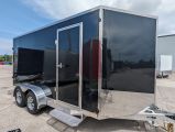 2023 Canadian Trailer Company 7x14 V Nose Cargo Trailer Aluminum Tandem Axle Photo12