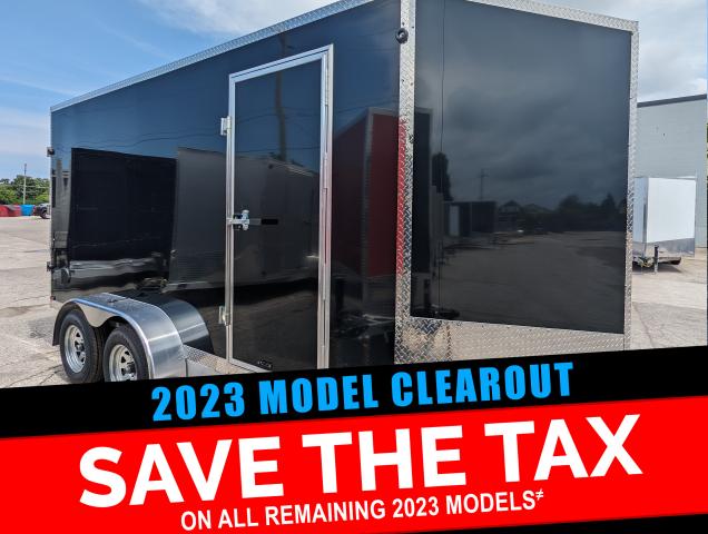 2023 Canadian Trailer Company 7x14 V Nose Cargo Trailer Aluminum Tandem Axle