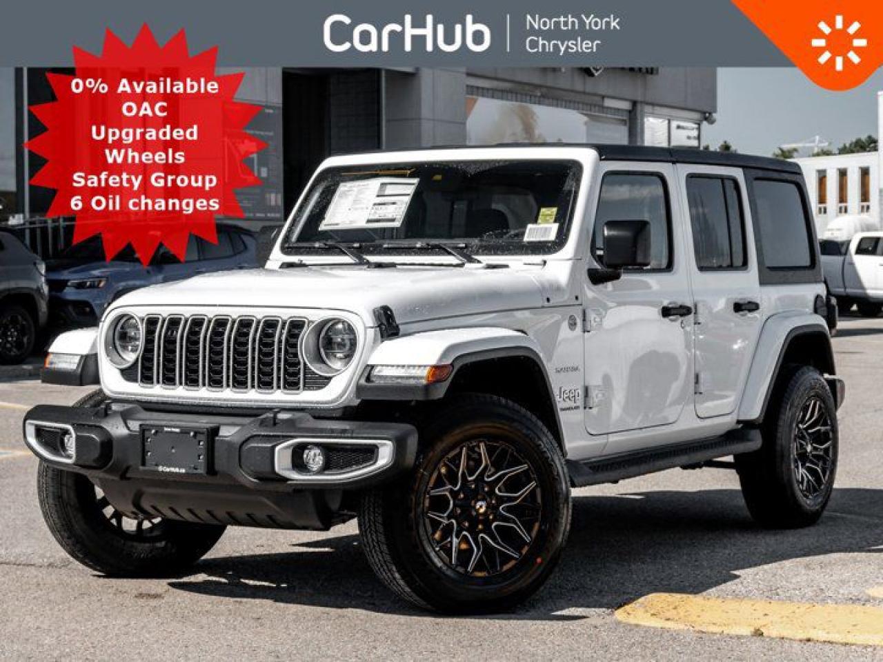 
This brand new 2024 Jeep Wrangler Sahara 4 Door 4x4 is ready for adventure! It delivers a Intercooled Turbo Premium Unleaded I-4 2.0 L/122 engine powering this Automatic transmission. Wheels: 18 Upgraded Dual Tone Off Road Style Alloys, Transmission: 8-Speed TORQUEFLITE AUTO. Our advertised prices are for consumers (i.e. end users) only.

 

This Jeep Wrangler Comes Equipped with These Options

 
 Safety Group (incl. Blind Spot & ParkSense Sensors) $1,095 12.3 Uconnect Touch Display Heated Front Seats 3-Piece Freedom Hardtop Active Cruise Control LED Headlamps Sidesteps Included
 

Heated Front Seats, Heated Steering Wheel, 12.3 Touch Display, Active Cruise Control, Automatic Emergency Braking, Blind Spot Alert, LED Headlamps, Black 3-Piece Freedom Hardtop, Remote Start, 4x4 w Drivetrain Controls, Alexa Voice Commands, Wireless Android Auto Capable, AM/FM/SiriusXM-Ready, Bluetooth, WiFi Capable, Driver Profiles, Dual Zone Climate w/ Rear Vents, Rear AC/USB Power, Push Button Start, Sidesteps, Auto Lights, Power Windows & Mirrors, Spare Tire Cover, Auto Lights, Steering Wheel Media Controls, Garage Door Opener, PACKAGE 22G SAHARA -inc: Engine: 2.0L DOHC I-4 DI Turbo w/ESS, Transmission: 8-Speed TorqueFlite Auto, SAFETY GROUP -inc: Park-Sense Rear Park Assist System, Automatic High-Beam Headlamp Control, Blind-Spot/Rear Cross-Path Detection, Engine: 2.0L DOHC I-4 DI TURBO W/ESS, BRIGHT WHITE, BLACK CLOTH LOW-BACK BUCKET SEATS.

 

Dont miss out on this one!

 
Drive Happy with CarHub *** All-inclusive, upfront prices -- no haggling, negotiations, pressure, or games *** Purchase or lease a vehicle and receive a $1000 CarHub Rewards card for service *** All available manufacturer rebates have been applied and included in our new vehicle sale price *** Purchase this vehicle fully online on CarHub websites  Transparency StatementOnline prices and payments are for finance purchases -- please note there is a $750 finance/lease fee. Cash purchases for used vehicles have a $2,200 surcharge (the finance price + $2,200), however cash purchases for new vehicles only have tax and licensing extra -- no surcharge. NEW vehicles priced at over $100,000 including add-ons or accessories are subject to the additional federal luxury tax. While every effort is taken to avoid errors, technical or human error can occur, so please confirm vehicle features, options, materials, and other specs with your CarHub representative. This can easily be done by calling us or by visiting us at the dealership. CarHub used vehicles come standard with 1 key. If we receive more than one key from the previous owner, we include them with the vehicle. Additional keys may be purchased at the time of sale. Ask your Product Advisor for more details. Payments are only estimates derived from a standard term/rate on approved credit. Terms, rates and payments may vary. Prices, rates and payments are subject to change without notice. Please see our website for more details.