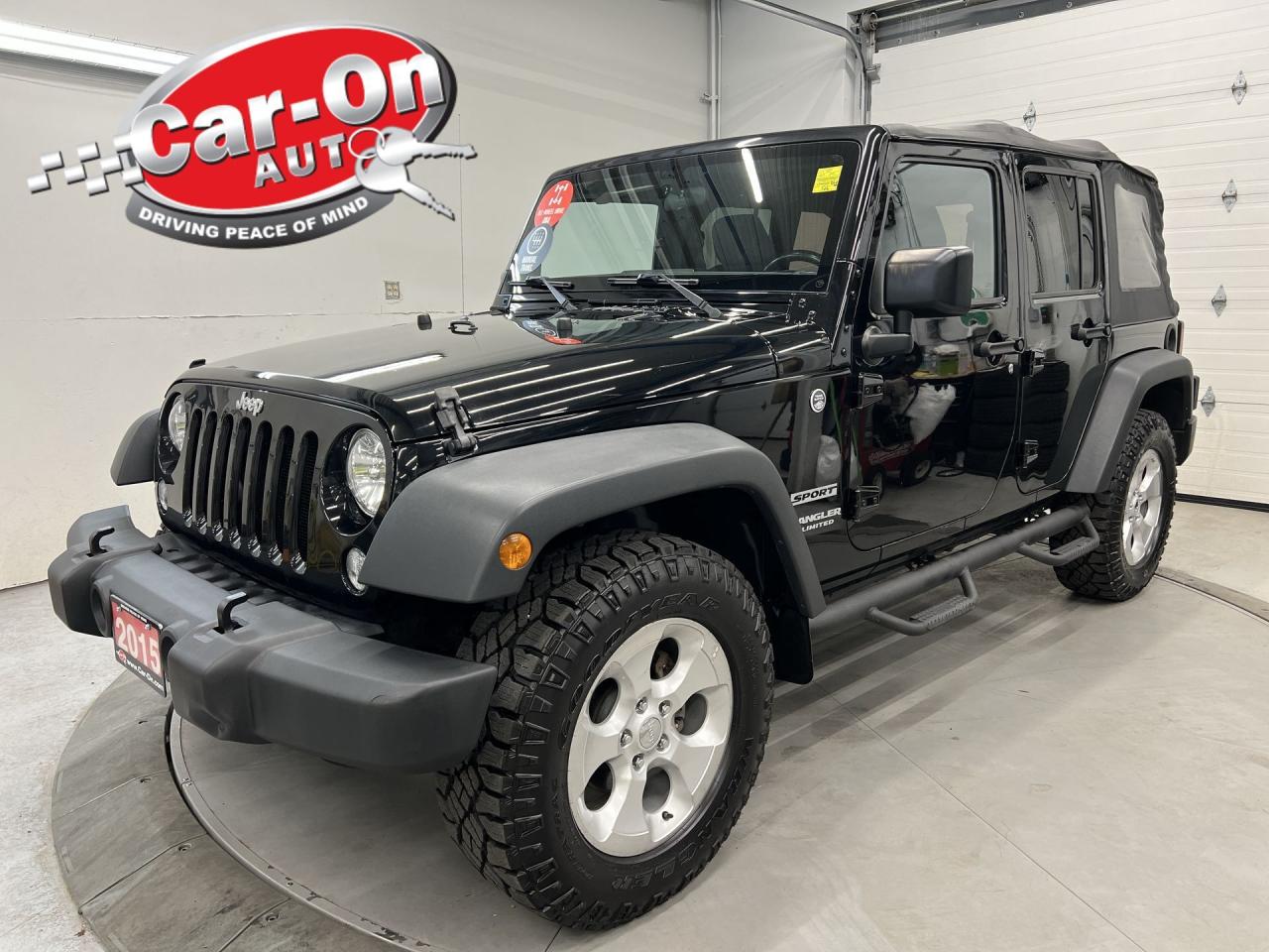 Used 2015 Jeep Wrangler Unlimited 4X4 4DR | 6-SPEED| RUNNING BOARDS| TOW PKG| ALLOYS for sale in Ottawa, ON