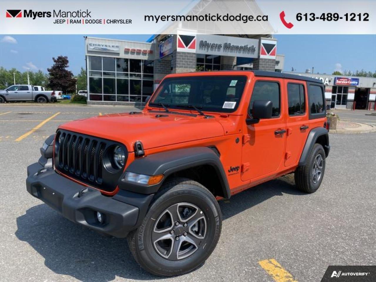 New 2023 Jeep Wrangler Sport S  - Android Auto -  Apple CarPlay - $203.59 /Wk for sale in Ottawa, ON