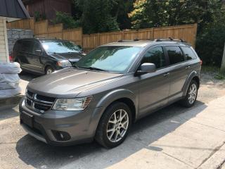 <p> 2013 DODGE JOURNEY CREW WITH LOTS OF OPTIONS.</p><p>7 SEATS,</p><p>REVERSE CAMERA,</p><p>REAR CLIAMTE CONTROL,</p><p>DVD WITH 2 HEADPHONES,</p><p>HEATED SEATS,</p><p>HEATED STEERING WHEEL.</p><p>2 KEYS WITH REMOTE START,</p><p> </p><p>PLEASE CALL ROY 4165006821</p><p>THE SELLING PRICE IS PLUS TAX AND LICENCE FEE</p><p>CERTIFICATION IS AVAILABLE FOR $595.00 PLUS HST. OTHERWISE THE VEHICLE WILL BE SOLD AS IS AND THE FOLLOWING DISCLAIMER IS REQUIRED BY LAW: <span style=background-color: #ffffff; color: #333333; font-family: Arial, Verdana, Helvetica, san-serif; font-size: 12px; font-style: italic; text-align: justify;>“This vehicle is being sold “as is,” unfit, not e-tested and is not represented as being in road worthy condition, mechanically sound or maintained at any guaranteed level of quality. The vehicle may not be fit for use as a means of transportation and may require substantial repairs at the purchaser’s expense. It may not be possible to register the vehicle to be driven in its current condition.”</span></p>