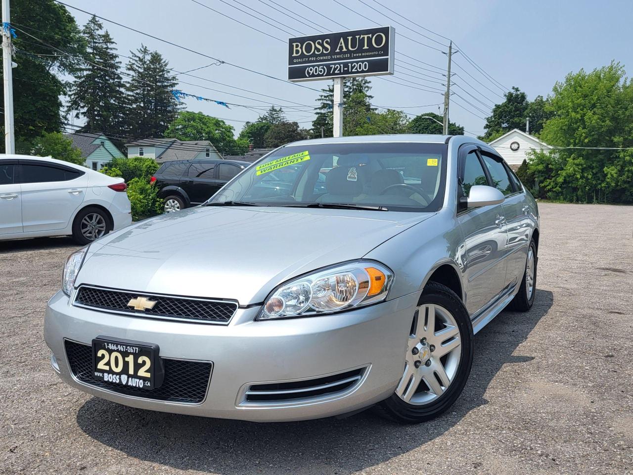 <p><span style=font-family: Segoe UI, sans-serif; font-size: 18px;>***FOUR BRAND NEW ALL SEASON TIRES W/ BRAND NEW BRAKES ALL AROUND***EXCEPTIONAL CONDITION FULL SIZE CHEVROLET SEDAN W/ GREAT MILEAGE, EQUIPPED W/ THE EVER RELIABLE 6 CYLINDER 3.6L VVT ENGINE, LOADED W/ BLUETOOTH CONNECTION, POWER MOONROOF, FACTORY REMOTE CAR START, KEYLESS ENTRY, LEATHER/POWER SEATS, AIR CONDITIONING, ON-STAR ASSIST, CRUISE CONTROL, AUTOMATIC HEADLIGHTS, POWER LOCKS/WINDOWS AND MIRRORS, ALLOY RIMS, AM/FM/XM/CD RADIO, CRUISE CONTROL WARRANTIES AND MORE! This vehicle comes certified with all-in pricing excluding HST tax and licensing. Also included is a complimentary 36 days complete coverage safety and powertrain warranty, and one year limited powertrain warranty. Please visit www.bossauto.ca for more details!</span></p>