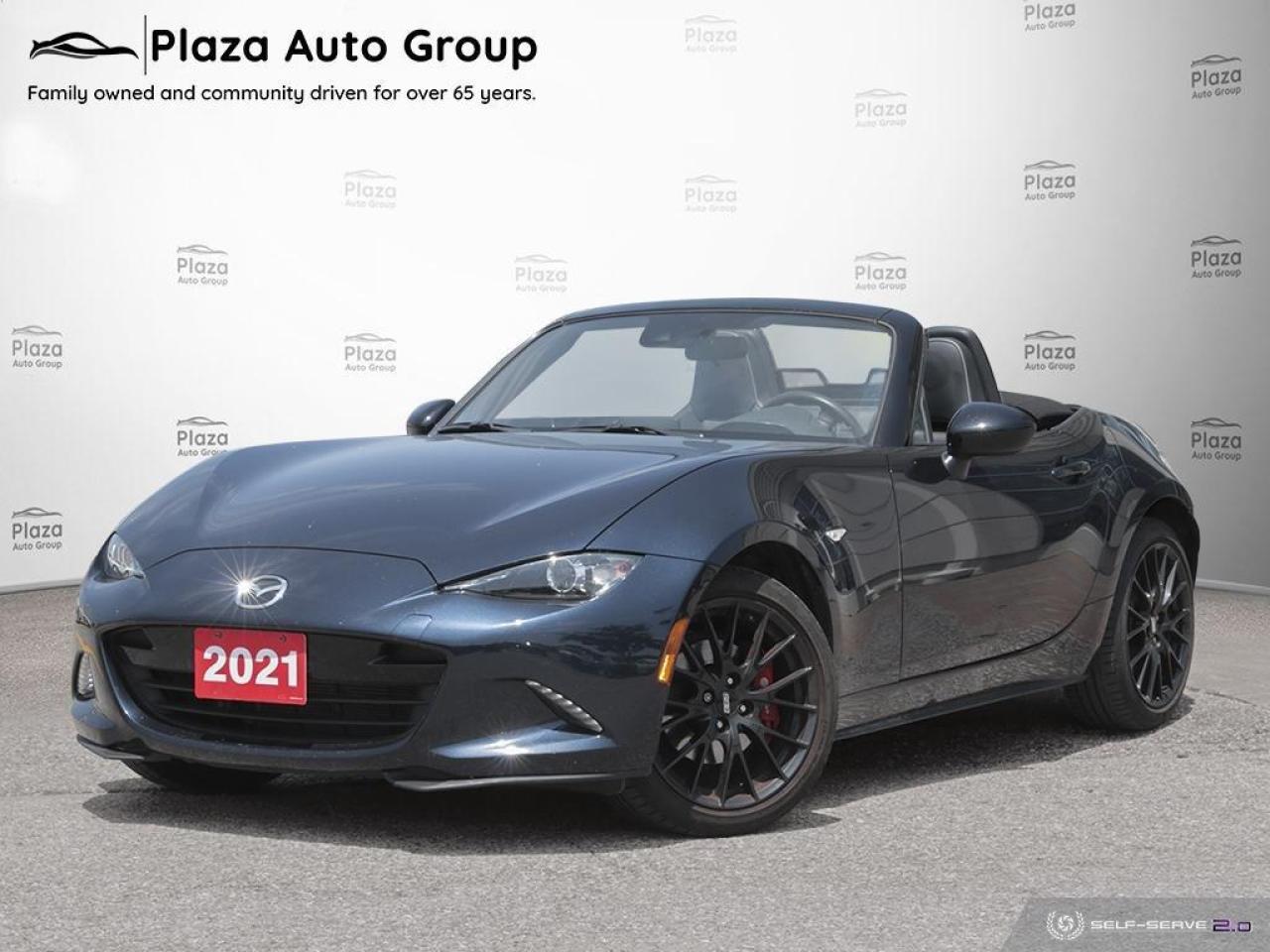 Introducing the 2021 Mazda MX-5 GS-P 6sp, now available at Orillia Kia. This iconic sports car delivers pure driving pleasure with its 6-speed manual transmission and spirited performance. With its sleek design and retractable roof, the MX-5 GS-P offers open-air exhilaration. Inside, youll find a driver-focused cockpit, advanced infotainment, and premium materials. This Mazda MX-5 is all about the thrill of the road. Visit Orillia Kia to experience the perfect blend of style, performance, and driving fun today. Welcome to Orillia Kia, the best destination to purchase your pre owned vehicle.Good credit, bad credit, no credit or new to the country,we have financing available to put you in the drivers seat of this vehicle. Well work to get you APPROVED! Orillia Kia is a full disclosure dealership where we make buying cars easy, efficient and hassle free. With our easy to understand pricing structure, we disclose the vehicle carfax, free on all advertised vehicles and give our best price up front. You asked, and we did it! With our full disclosure pricing, we do not negotiate on our pre owned vehicles. We stay up to date with live market pricing to ensure you get the best deal for the vehicle you are purchasing. We are a haggle-free car shopping experience, no surprises, price shown plus applicable HST and licensing fees only. All you need to do is add on the tax and interest and away you go! We pay Top Dollar for your trade-in. We will even pay cash for your vehicle! All of our pre-owned vehicles come with a complete safety. With our one price policy, we guarantee the best deal in the market on all financing vehicles. Our pricing is Easy to understand.  *While every reasonable effort is made to ensure the accuracy of this information, we are not responsible for any errors or omissions contained on these pages. Terms and conditions apply for #Lifetime Engine Warranty#. Advertised Dealer Price is based on a finance purchase. Taxes and license fees are not included in the listing price. Please verify any information with Orillia Kia. Due to limited inventory, Orillia Kia has the right to refuse any cash purchase. Cash purchases will be subject to an additional surcharge of $799+HST. See dealer for details.