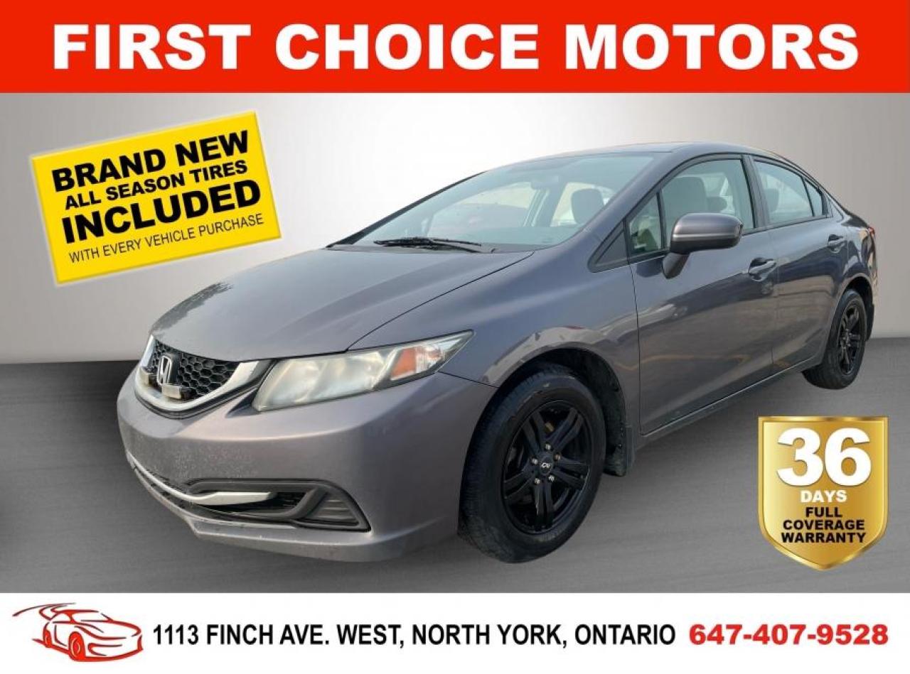 Used 2015 Honda Civic LX ~AUTOMATIC, FULLY CERTIFIED WITH WARRANTY!!!~ for sale in North York, ON