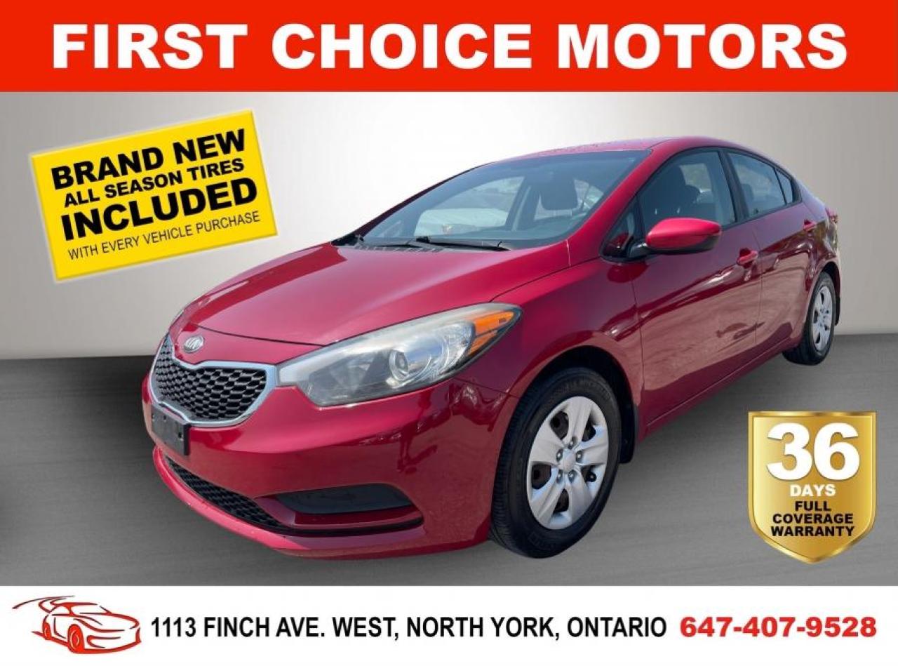 Used 2014 Kia Forte LX ~AUTOMATIC, FULLY CERTIFIED WITH WARRANTY!!!~ for sale in North York, ON