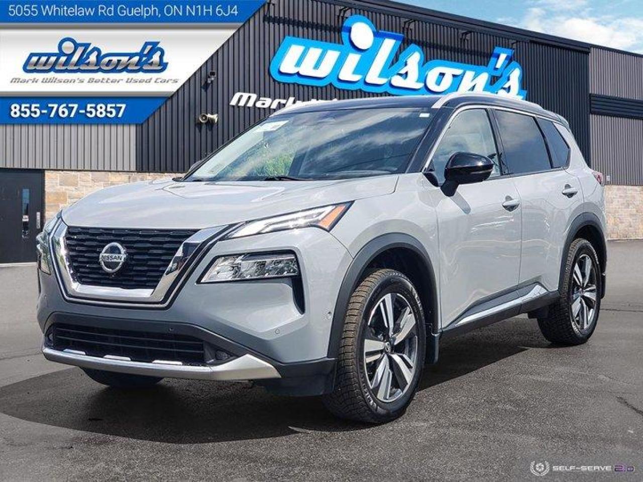 Used 2021 Nissan Rogue Platinum AWD, Leather, Navi, Pano Roof, Adaptive Cruise, Head Up Display, New Tires & New Brakes for sale in Guelph, ON
