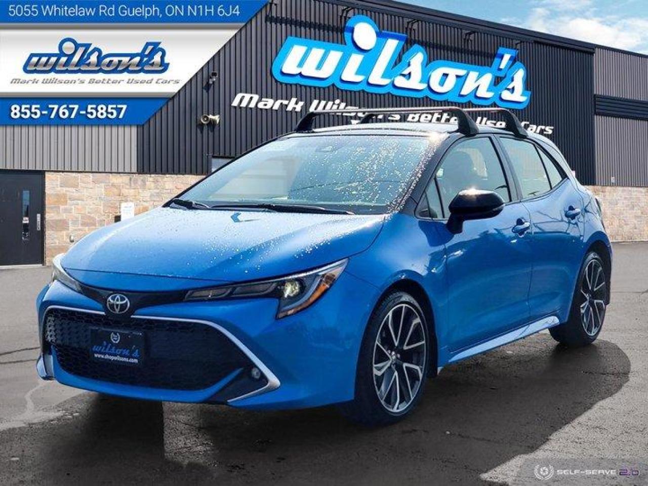 Used 2020 Toyota Corolla Hatchback Two Tone, Leather, Navigation, Blind Spot Alert, Heated Steering, Radar Cruise, Bluetooth & More! for sale in Guelph, ON