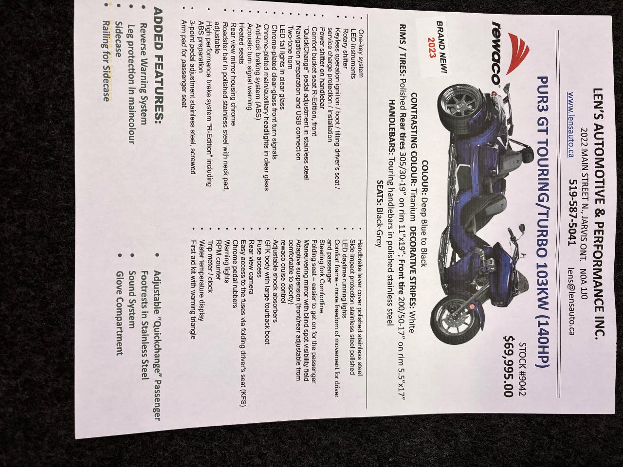 2023 Rewaco PUR3 GT Fully Financeable, Trade In's Welcome!