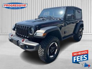 <b>Low Mileage, Dana Axles,  Rock-Trac Transfer Case,  Android Auto,  Apple CarPlay,  Locking Differential!</b><br> <br>    Whether youre concurring a highway mountain pass or challenging off-road trail, this reliable Jeep Wrangler is ready to get you there with style! This  2020 Jeep Wrangler is for sale today. <br> <br>No matter where your next adventure takes you, this Jeep Wrangler is ready for the challenge. With advanced traction and handling capability, sophisticated safety features and ample ground clearance, the Wrangler is designed to climb up and crawl over the toughest terrain. Inside the cabin of this Wrangler offers supportive seats and comes loaded with the technology you expect while staying loyal to the style and design youve come to know and love.This low mileage  SUV has just 47,657 kms. Its  black in colour  . It has a 6 speed manual transmission and is powered by a  285HP 3.6L V6 Cylinder Engine.  It may have some remaining factory warranty, please check with dealer for details. <br> <br> Our Wranglers trim level is Rubicon. This Wrangler Rubicon gets 5 skid plates, two red front tow hooks, Dana axles, Rock-Trac two speed transfer case, shift on the fly 4x4 system, a performance suspension, fog lights, automatic headlamps, and special aluminum wheels to take on any trail. For the drive to the trail head you get heated power side mirrors, a 7 inch customizable instrument display, rear view camera, illuminated cup holders, leather steering wheel with audio and cruise control, remote keyless entry, power windows, 115 volt power outlet, and automatic climate control for comfort, plus Uconnect 4 with 7 inch touchscreen, Apple CarPlay, Android Auto, SiriusXM, Bluetooth, 4 USBs and and aux jack, and 8 speakers to keep you connected on the way. This vehicle has been upgraded with the following features: Dana Axles,  Rock-trac Transfer Case,  Android Auto,  Apple Carplay,  Locking Differential,  Uconnect,  Aluminum Wheels. <br> To view the original window sticker for this vehicle view this <a href=http://www.chrysler.com/hostd/windowsticker/getWindowStickerPdf.do?vin=1C4HJXCG8LW278597 target=_blank>http://www.chrysler.com/hostd/windowsticker/getWindowStickerPdf.do?vin=1C4HJXCG8LW278597</a>. <br/><br> <br>To apply right now for financing use this link : <a href=https://www.progressiveautosales.com/credit-application/ target=_blank>https://www.progressiveautosales.com/credit-application/</a><br><br> <br/><br><br> Progressive Auto Sales provides you with the all the tools you need to find and purchase a used vehicle that meets your needs and exceeds your expectations. Our Sarnia used car dealership carries a wide range of makes and models for exceptionally low prices due to our extensive network of Canadian, Ontario and Sarnia used car dealerships, leasing companies and auction groups. </br>

<br> Our dealership wouldnt be where we are today without the great people in Sarnia and surrounding areas. If you have any questions about our services, please feel free to ask any one of our staff. If you want to visit our dealership, you can also find our hours of operation and location information on our Contact page. </br> o~o