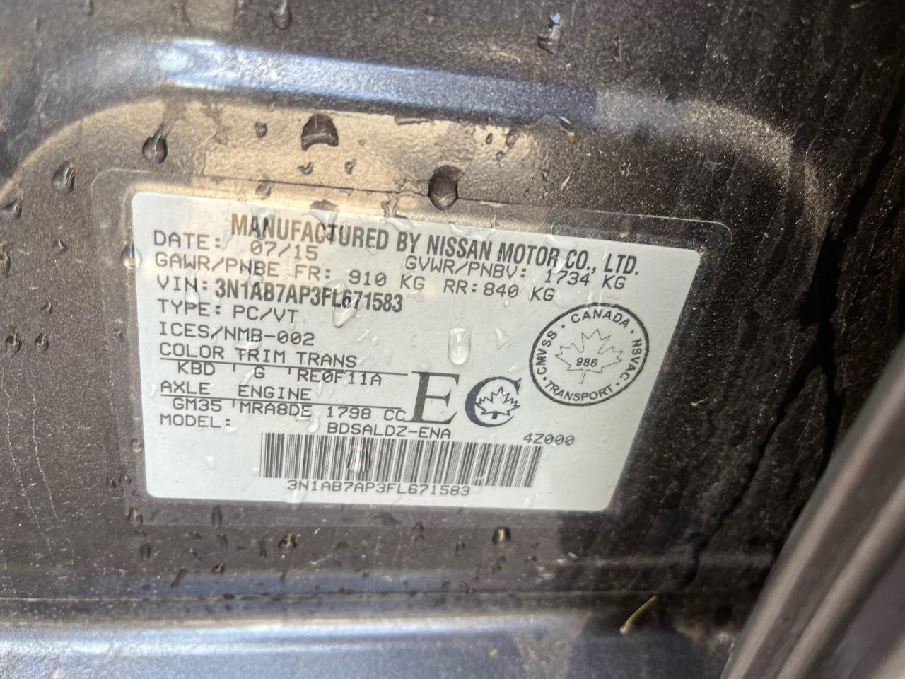 2015 Nissan Sentra SV Photo4