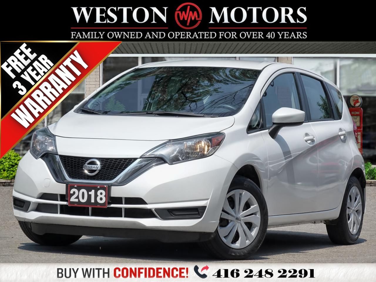 2018 Nissan Versa Note *FWD*HANDS FREE SYSTEM*A.C!!* CLEAN CARFAX!!