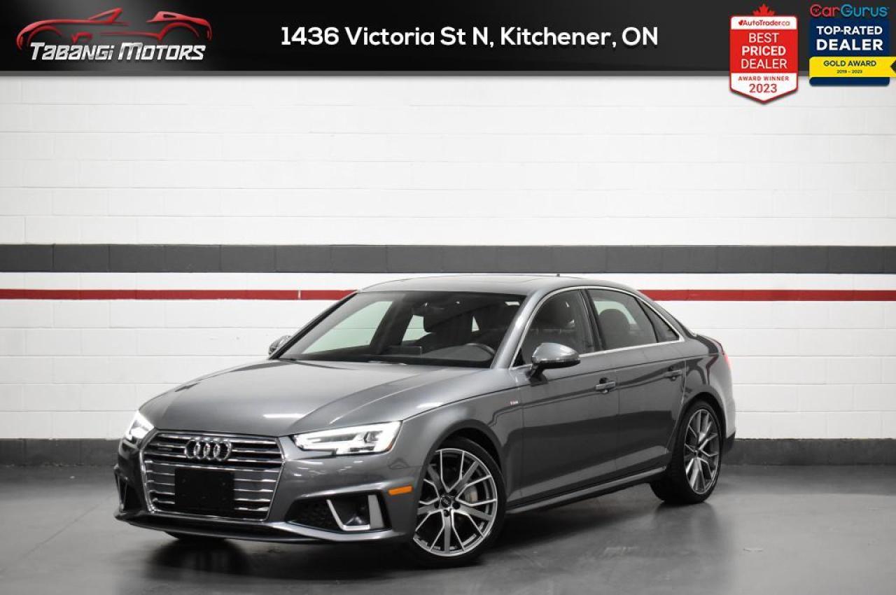 Used 2019 Audi A4 Progressiv  S-Line No Accident Moonroof Navigation Carplay for sale in Mississauga, ON