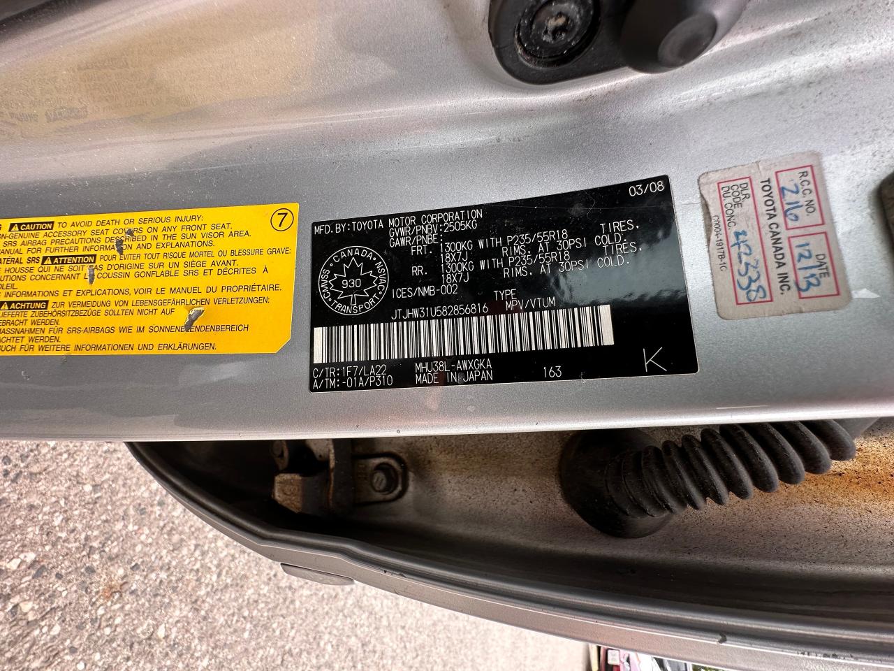 2008 Lexus RX 400h Hybrid, Certified with Warranty - Photo #23