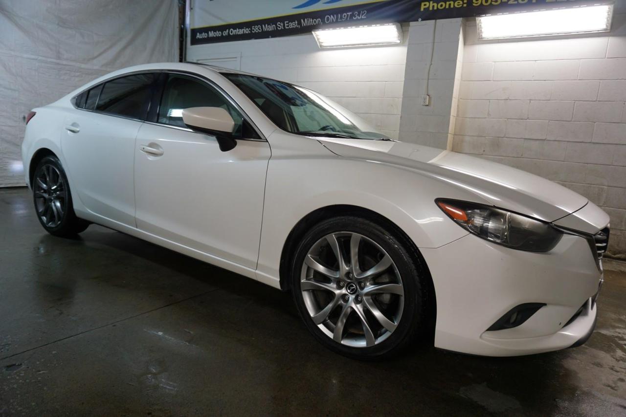 Used 2014 Mazda MAZDA6 GRAND TOURING  *FREE ACCIDENT* CERTIFIED CAMERA NAV LEATHER HEATED SEATS SUNROOF CRUISE ALLOYS for sale in Milton, ON