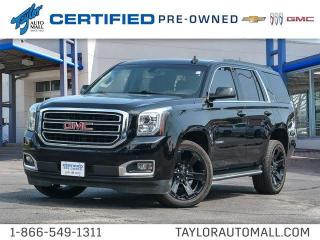 <b>Remote Start,  Premium Audio,  Android Auto,  Apple CarPlay,  Power Seat!</b><br> <br>    Whether youre carrying passengers, hauling cargo, or all of the above, this GMC Yukon is highly capable and up to the task. This  2019 GMC Yukon is for sale today in Kingston. <br> <br>This GMC Yukon is a traditional full-size SUV thats thoroughly modern. With its truck-based body-on-frame platform, its every bit as tough and capable as a full size pickup truck. The handsome exterior and well-appointed interior are what make this SUV a desirable family hauler. This GMC Yukon a cut above the competition in tech, features and aesthetics while staying capable and comfortable enough to take the whole family and a camper along for the adventure. This  SUV has 61,299 kms. Its  nice in colour  . It has an automatic transmission and is powered by a   5.3L 8 Cylinder Engine.  It may have some remaining factory warranty, please check with dealer for details. <br> <br> Our Yukons trim level is SLE. This Yukon SLE comes loaded with some amazing features like a premium smooth riding suspension, an 8 inch colour touchscreen featuring Apple CarPlay and Android Auto, SiriusXM and a premium Bose sound system, stylish aluminum wheels, active aero shutters and side assist steps. The interior also boasts some amazing luxury with front and rear parking assist, a power driver seat with lumbar, 4G WiFi hotspot, GMC Connected Access, a leather steering wheel with cruise and audio controls, rear view camera, remote engine start and keyless entry, Teen Driver Technology, tri zone automatic climate control, hill start assist, StabiliTrak electronic stability control, tow/haul mode, trailering equipment with a receiver and wiring, fog lamps, and heated power side mirrors for style, convenience and capability.  This vehicle has been upgraded with the following features: Remote Start,  Premium Audio,  Android Auto,  Apple Carplay,  Power Seat,  Aluminum Wheels,  Park Assist. <br> <br>To apply right now for financing use this link : <a href=https://www.taylorautomall.com/finance/apply-for-financing/ target=_blank>https://www.taylorautomall.com/finance/apply-for-financing/</a><br><br> <br/><br> Buy this vehicle now for the lowest bi-weekly payment of <b>$451.21</b> with $0 down for 84 months @ 9.99% APR O.A.C. ( Plus applicable taxes -  Plus applicable fees   / Total Obligation of $82120  ).  See dealer for details. <br> <br>For more information, please call any of our knowledgeable used vehicle staff at (613) 549-1311!<br><br> Come by and check out our fleet of 90+ used cars and trucks and 130+ new cars and trucks for sale in Kingston.  o~o