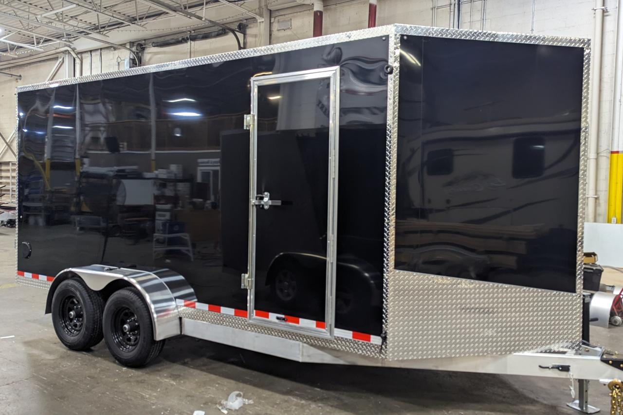 2023 Canadian Trailer Company 7x16 V-Nose Cargo Trailer Aluminum Tandem Axle Photo12