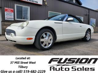 <p>3.9L V8, Auto, RWD, Loaded with Matching Hard Top, Chrome Wheels, Leather Interior, FORMER US VEHICLE, ODO IS IN MILES</p><p>Lic & HST Extra.</p><p>The Fusion Philosophy<br /><br />At Fusion Auto Sales, we put more effort into buying our vehicles than we do trying to sell them. By constantly monitoring what other car lots are doing, we strive to be the lowest priced dealer in our market. We won’t purchase a vehicle to “fill a hole”. We know that the vehicles on our lot are great value for the money and smart shoppers realize that also. Adhering to this philosophy makes it easy for our customers. If they find a vehicle on our lot that fulfills their needs and wants, they know that they’re getting great value. <br /><br />If we don’t have what you’re looking for, we can find it! Over 150 customers have saved thousands of dollars buy joining our” locate club”. People that know what they want and what they want to pay (within reason of course), get the vehicle of their dreams and enjoy huge savings. Contact us for details.<br /><br /><br /><br />Fusion Auto Sales is in Tilbury, Ont. located between Windsor and London right off the 401. We are among 7 dealerships within a &frac12; kilometer distance which is great for out of town shoppers. We began satisfying customers in 2009 and have been doing so ever since. In 2012 Fusion was recognized as 1 of the 50 fastest growing companies in Canada. And then, in 2018, we were named one of the top 5 independent automobile dealerships in the country. <br /><br />We specialize in late model vehicles at below than average pricing, everything is fully certified and every unit is Car Proof verified and is fully disclosed with every unit. We offer every type of financing from perfect credit at great rates to credit challenges with competitive rates. We also specialize in locating vehicles for customers, we cant have everything on the lot so if you do not see it and are having a hard time finding what you are looking for, let us know and we can find it for you. Fusion Auto Sales spans its customer base from Windsor all the way to Timmins, On and every where in between. Our philosophy is You are going to like the way we deal and everyone does, straight honest answers with no monkey business and no back and forth between sales and managers.</p>