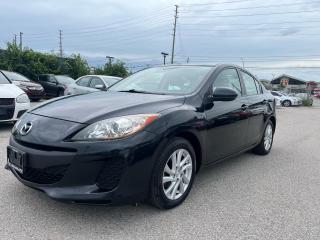 <div>2012 <span style=font-size: 1em;>Mazda 3 comes in excellent condition...CLEAN CARFAX REPORT,,,Low Kilometres,,,meticulously maintained,,,runs & drives like brand new, Equipped with Power locks, power windows, Keyless Entry, Air Conditioning, Bluetooth, Cruise control & much more.... this vehicle has been serviced in 2013, 2014, 2015.....& up to recent in Mazda store.......Its fully certified included in the price, HST & Licensing extra............Please contact us @ 416-543-4438 for more details....At Rideflex Auto we are serving our clients across G.T.A, Toronto, Vaughan, Richmond Hill, Newmarket, Bradford, Markham, Mississauga, Scarborough, Pickering, Ajax, Oakville, Hamilton, Brampton, Waterloo, Burlington, Aurora, Milton, Whitby, Kitchener London, Brantford, Barrie, Milton.......</span></div><div><div>Buy with confidence from Rideflex Auto</div></div>