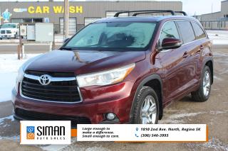 Used 2015 Toyota Highlander Limited CLEARANCE PRICED LEATHER SUNROOF AWD for sale in Regina, SK